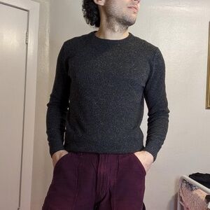 Cashmere Donegal Grey Sweater from J Crew